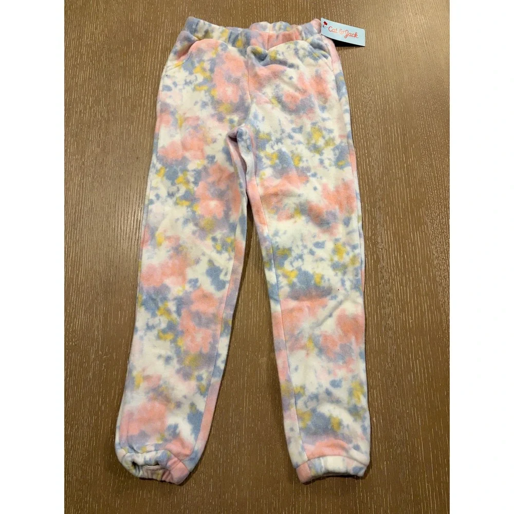 Girls Medium Lot Cat & Jack Tie Dye Jogger Thereabouts Long Sleeve Tees Set 3pc
